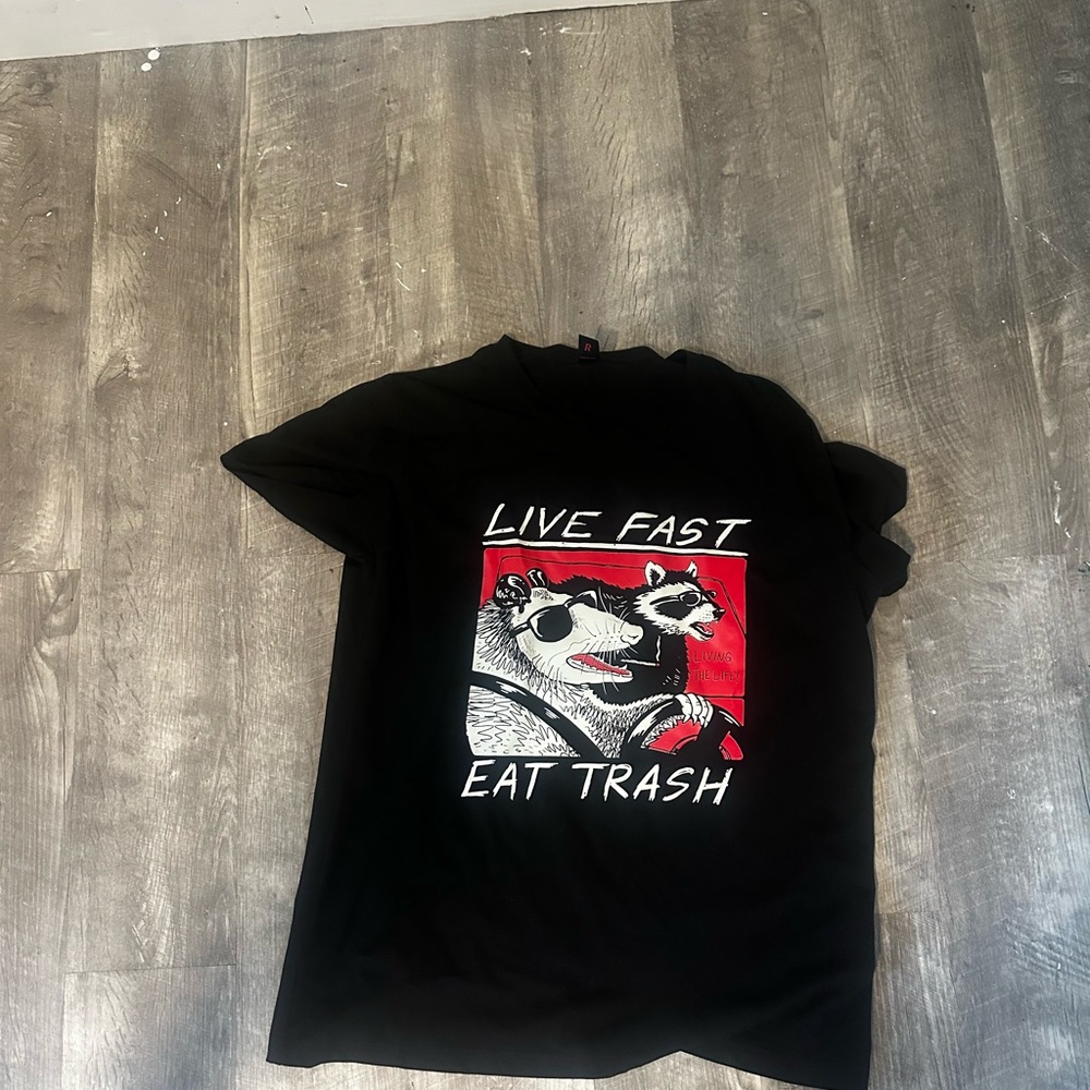 ROMWE Black Casual Tee